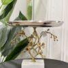 IMG_3871 Orchid Platter with Marble Base (Gold)