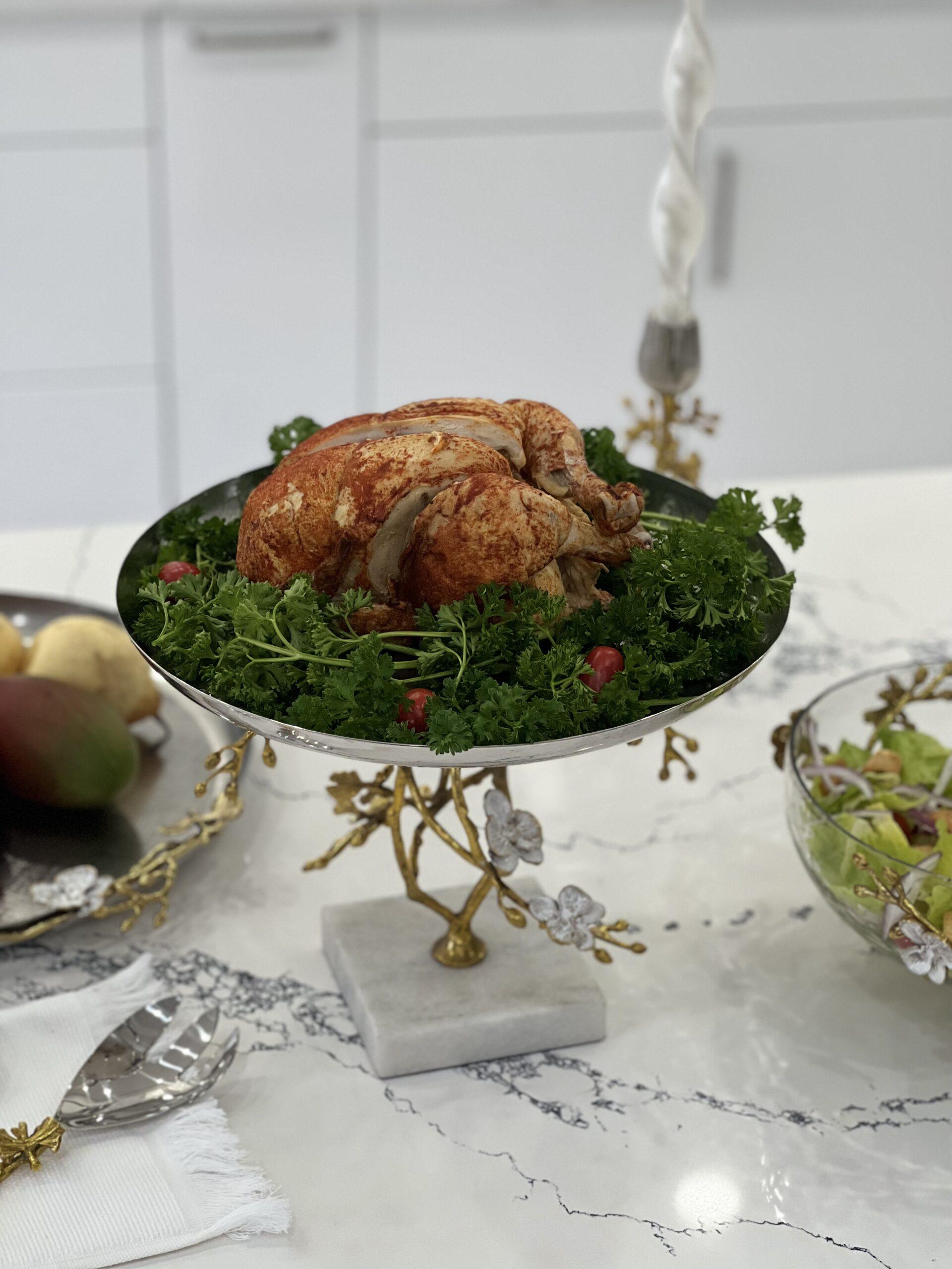 IMG_4235 Orchid Platter with Marble Base (Gold)