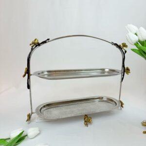 Round Orchid Plate (Gold)