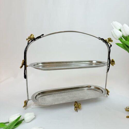 IMG_9236 Orchid Two-Tier Oval Platter (Black)