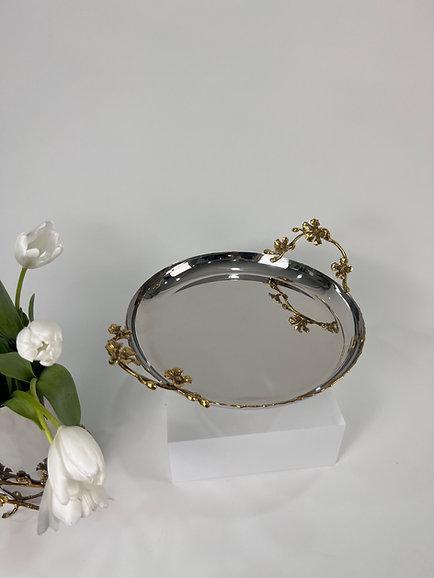 Jasmine-Cake-Stand-Platter-with-Base-Silver2.jpg Jasmine Cake Stand/Platter with Base (Silver)