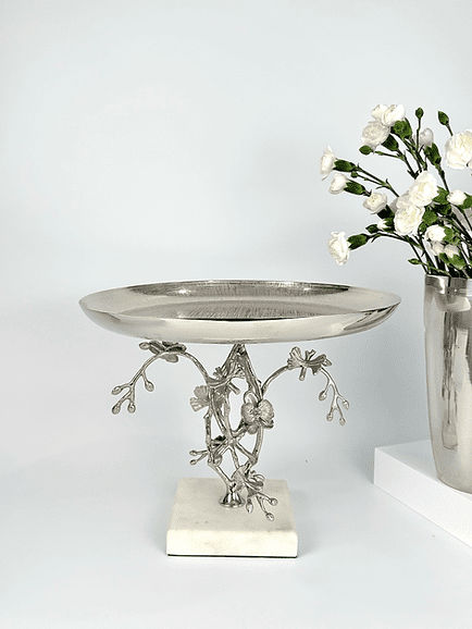 Jasmine-Platter-with-Marble-Base-Nickel-Plated.png Jasmine Platter with Marble Base (Nickel-Plated)
