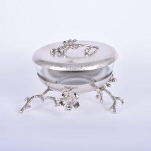 Orchid Two-Tier Oval Platter (Gold)