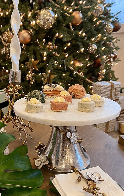 Marble Orchid Cake Stand