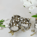 Jasmine 3-Section Glass Bowl (Nickel-Plated)