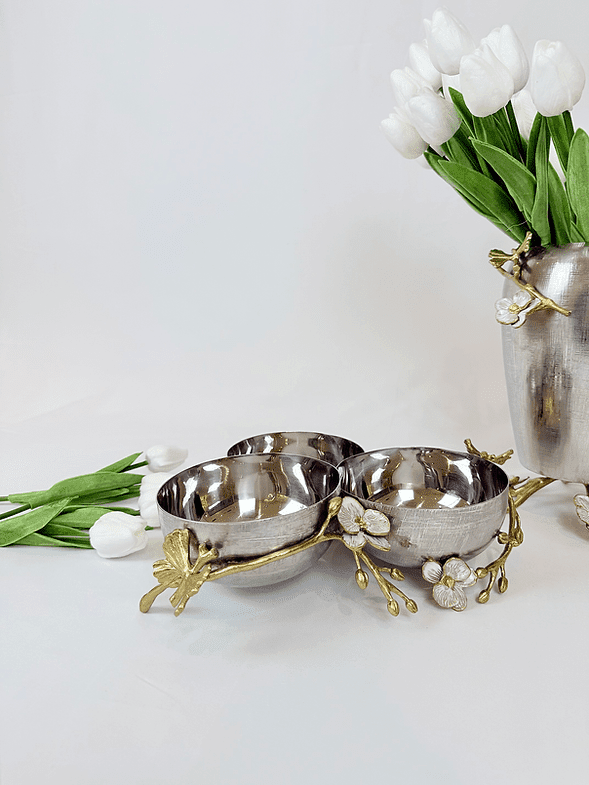 Orchid 3-Compartment Bowl