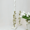 Orchid Candle Holder with Marble Base