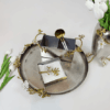 Round Orchid Plate (Gold)